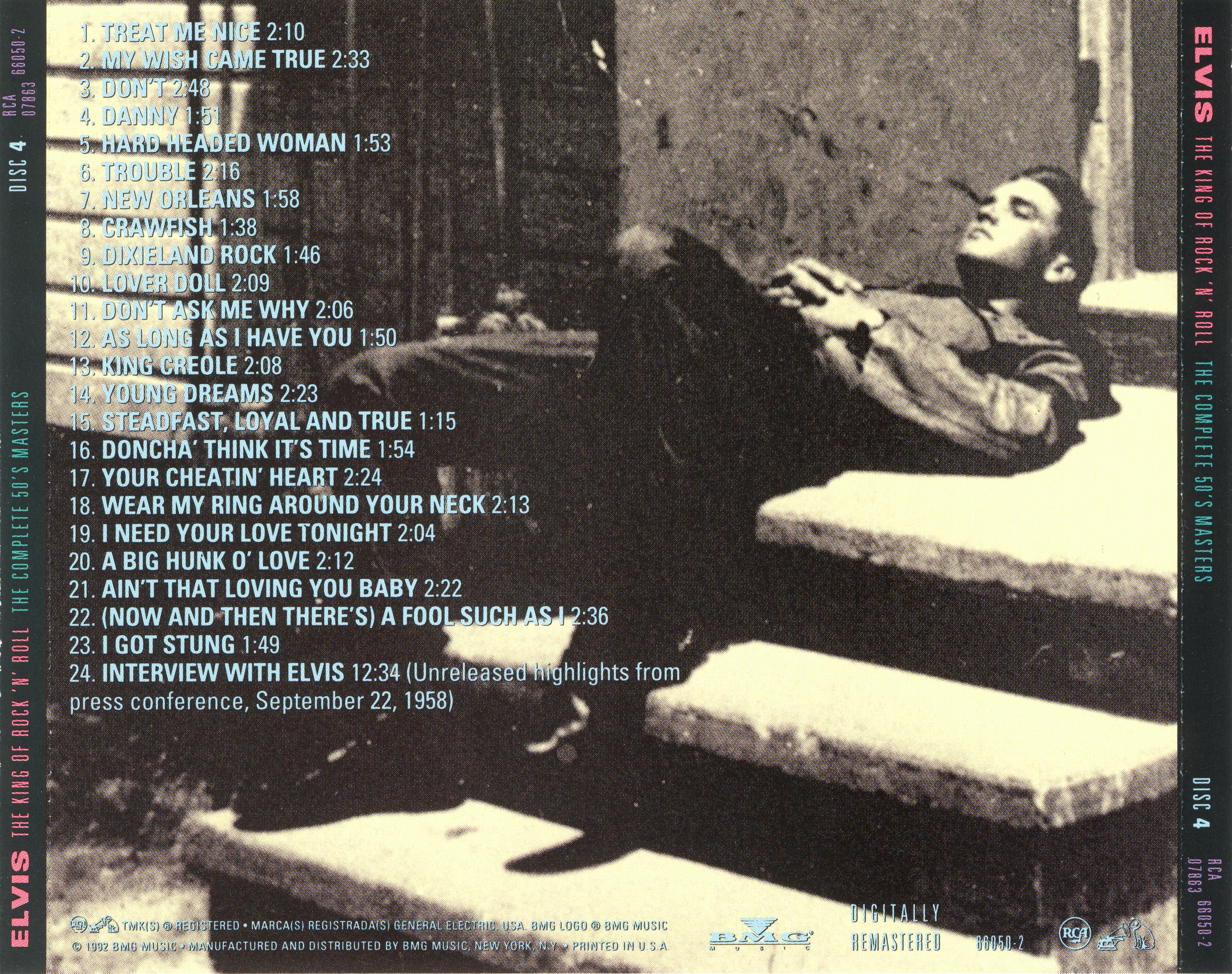 Elvis Presley  The Complete 50`s Masters 4 : Back